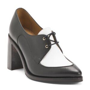 THE OFFICE OF ANGELA SCOTT Made In Portugal Leather Miss Cleo High Heels